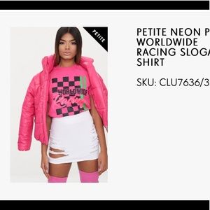 Hot pink graphic tee